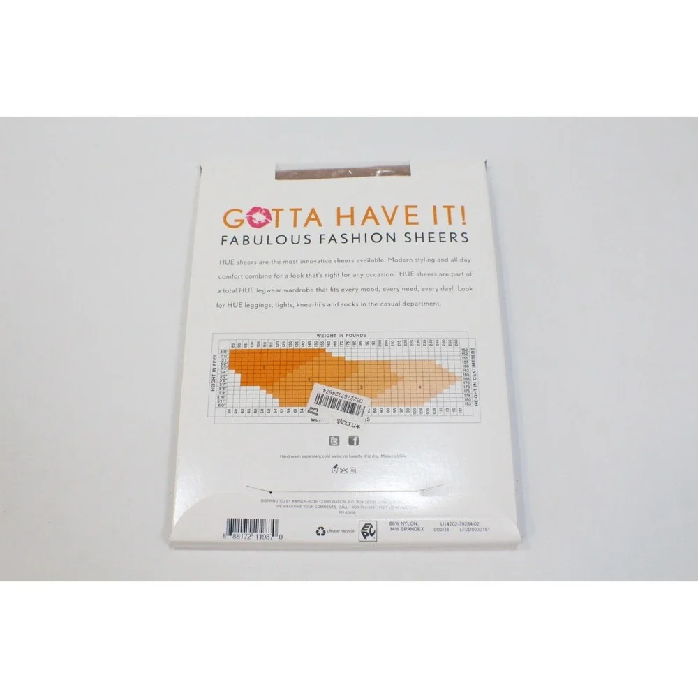 Vintage Hue Gotta Have It Size 2 Natural Sprinkle Dot Sheer Pantyhose 14202